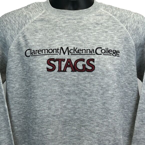 Vintage Other - Vintage 90s Claremont McKenna College Stags Sweatshirt Mens Small NCAA CMC Gray
